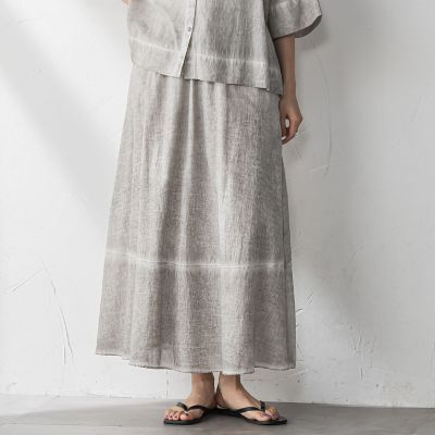 ＜MAYSON GREY（Women）＞タイダイギャザーフレアスカート≪手洗い可能≫