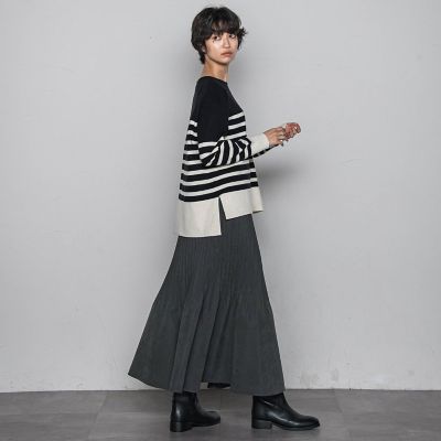 スウェードライク消しプリーツスカート≪手洗い可能≫ | MAYSON GREY
