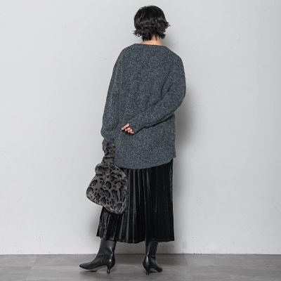 WEB限定】ストレッチベロアプリーツスカート≪手洗い可能