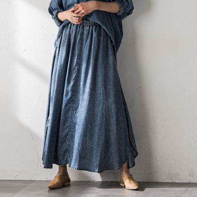 ＜MAYSON GREY（Women）＞ゆれるデニムサークルスカート