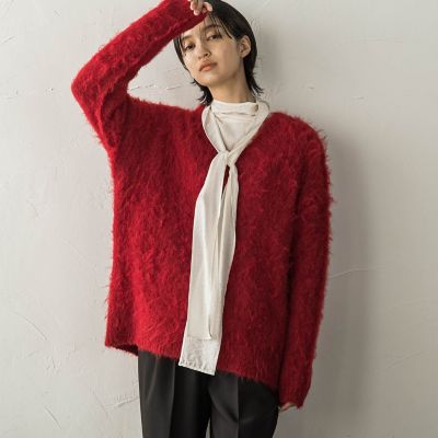 フェザーニットＶネックニットプルオーバー≪手洗い可能≫