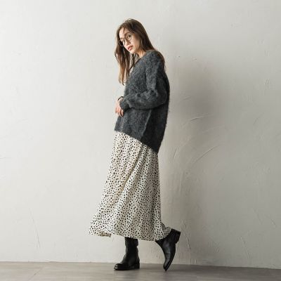 フェザーニットＶネックニットプルオーバー≪手洗い可能≫