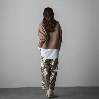 MAYSON GREY / メイソングレイ ヤクライクワイドクルーネックニットプルオーバー≪手洗い可能≫ ヤクライクワイドクルーネックニットプルオーバー≪手洗い可能