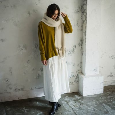 ベロアモールＶネックニットプルオーバー≪手洗い可能≫