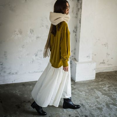 ベロアモールＶネックニットプルオーバー≪手洗い可能≫