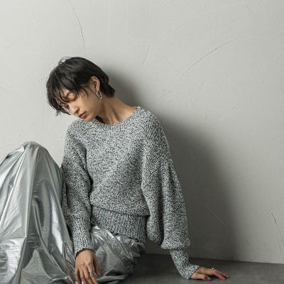 Ｒです★テープヤーンクループルオーバー IENA（イエナ）の「テープヤーンクループルオーバー◇（ニット