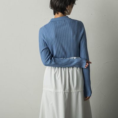 リブポロニットプルオーバー≪手洗い可能≫ | MAYSON GREY