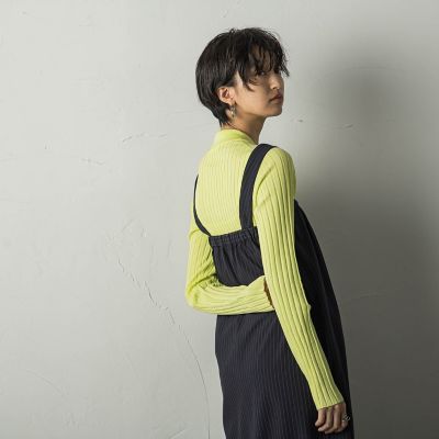 MAYSON GREY / メイソングレイ リブポロニットプルオーバー≪手洗い可能≫ セール】 リブポロニットプルオーバー≪手洗い可能≫ （ニット