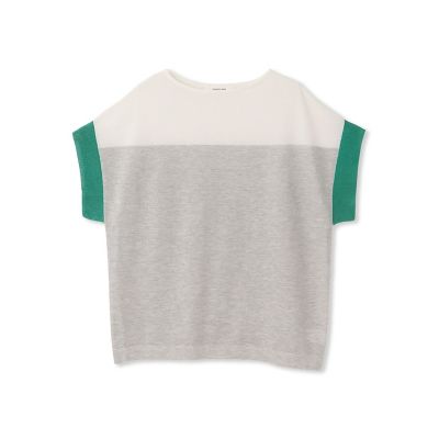 【新色追加】ＵＶカット配色ハイゲージニットプルオーバー≪手洗い可能≫