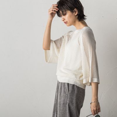 サマーメッシュニット≪手洗い可能≫