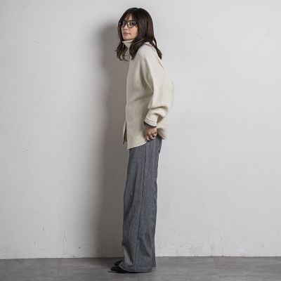 【カタログ掲載】カシミヤブレンドダブルジップニットブルゾン≪手洗い可能≫