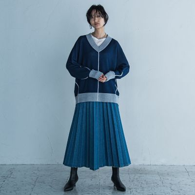 MAYSON GREY / メイソングレイ 【新色追加】Wフェイスドルマンニットプルオーバー≪手洗い可能≫ MAYSON GREY｜【新色追加】Wフェイスドルマンニットプルオーバー