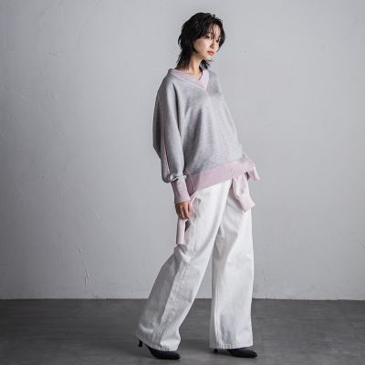 新色追加】Wフェイスドルマンニットプルオーバー≪手洗い可能