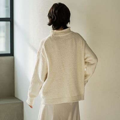 【カタログ掲載】スタージャガードニットプルオーバー≪手洗い可能≫