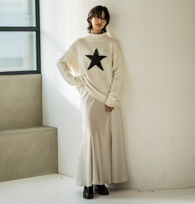 【カタログ掲載】スタージャガードニットプルオーバー≪手洗い可能≫