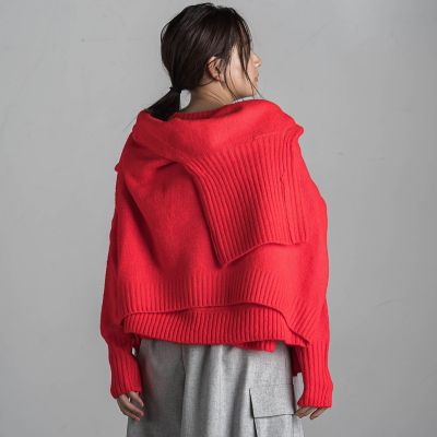 ヤクライククルーネックニットトップス≪手洗い可能≫