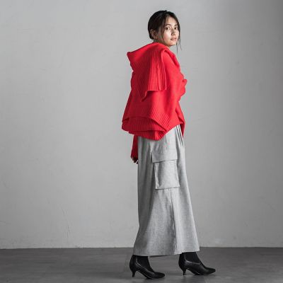 ヤクライククルーネックニットトップス≪手洗い可能≫