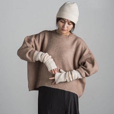 ヤクライククルーネックニットトップス≪手洗い可能≫