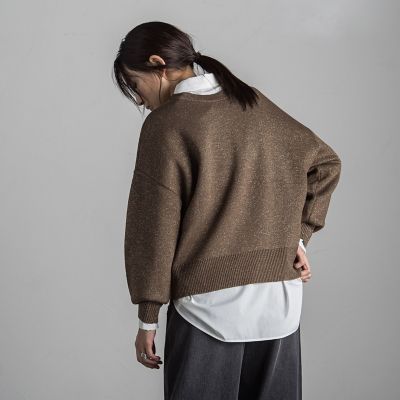 MAYSON GREY / メイソングレイ 【WEB限定】ダブルジャカードラメ2WAYニットプルオーバー≪洗濯機で洗える≫ WEB限定】ダブルジャカードラメ2WAYニットプルオーバー