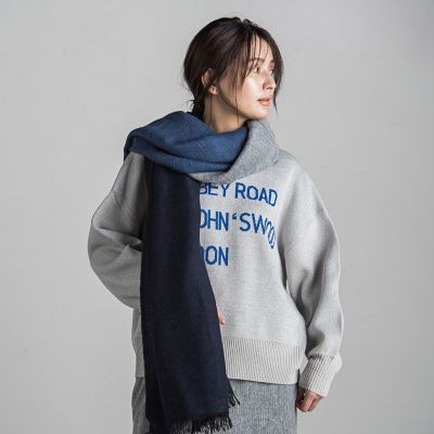 MAYSON GREY / メイソングレイ 【WEB限定】ダブルジャカードラメ2WAYニットプルオーバー≪洗濯機で洗える≫ WEB限定】ダブルジャカードラメ2WAYニットプルオーバー