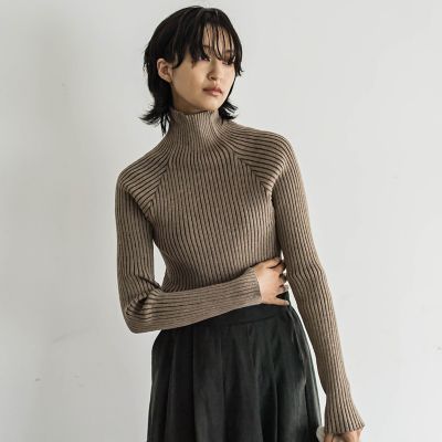 WEB限定】【一部店舗限定】プレーティングハイネックニットプル 