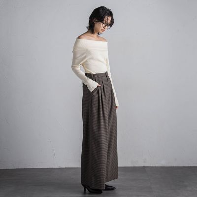 【ＷＥＢ限定カラーあり】オフショルダーニットプルオーバー≪手洗い可能≫