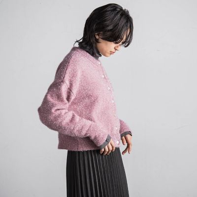 ラメシャギーニットカーディガン≪手洗い可能≫