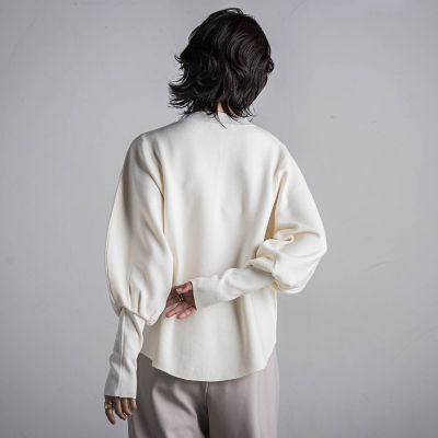 ボリューム×フィットクルーネックニットプルオーバー≪手洗い可能≫