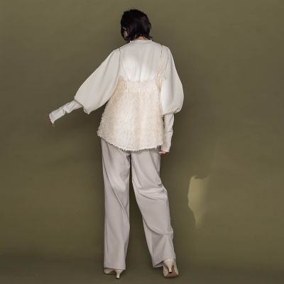 ボリューム×フィットクルーネックニットプルオーバー≪手洗い可能≫