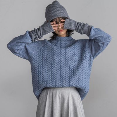 MAYSON GREY / メイソングレイ クラフトケーブルニットプルオーバー≪手洗い可能≫ クラフトケーブルニットプルオーバー≪手洗い可能≫ | MAYSON