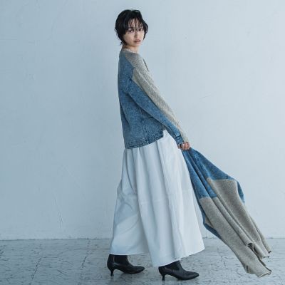 デニムドッキングニットプルオーバー≪手洗い可能≫ | MAYSON