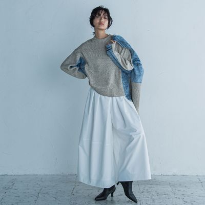 デニムドッキングニットプルオーバー≪手洗い可能≫ | MAYSON GREY