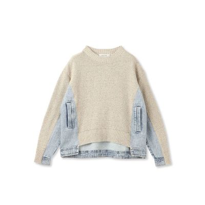 デニムドッキングニットプルオーバー≪手洗い可能≫ | MAYSON