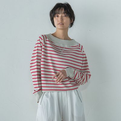 Ｖガゼットドルマンニットプルオーバー≪手洗い可能≫