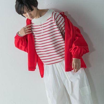 Ｖガゼットドルマンニットプルオーバー≪手洗い可能≫