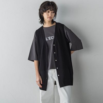 ＜MAYSON GREY（Women）＞ハイゲージニットロングジレ≪手洗い可能≫