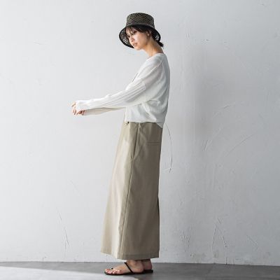 プリーツジップカーディガン