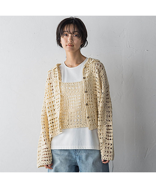 クロシェニットカーディガン≪手洗い可能≫ | MAYSON GREY クロシェニットカーディガン≪手洗い可能≫ | MAYSON GREY
