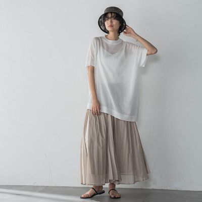 ＢＡＣＫ釦アシンメトリーニットプルオーバー≪手洗い可能≫