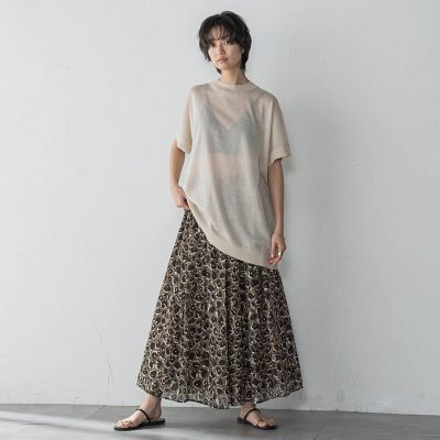 ＢＡＣＫ釦アシンメトリーニットプルオーバー≪手洗い可能≫