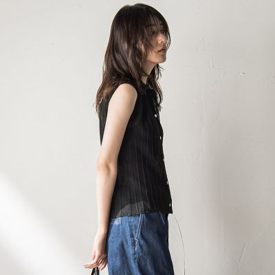 【ＷＥＢ限定】シアーノースリーブニットプルオーバー≪手洗い可能≫