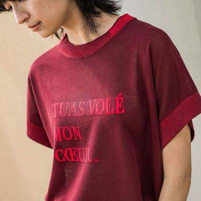 『心盗まれた』ロゴニットプルオーバー≪手洗い可能≫