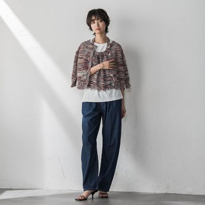 ループカスリヤーンホルターネックビスチェ≪手洗い可能≫