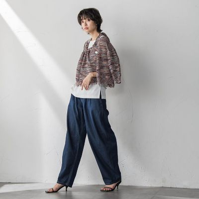 ループカスリヤーンホルターネックビスチェ≪手洗い可能≫