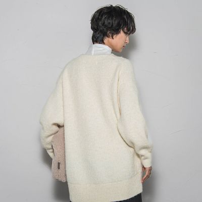 新色追加】フラッフィーVネックニットカーディガン≪手洗い可能