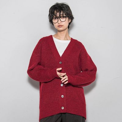 新色追加】フラッフィーVネックニットカーディガン≪手洗い可能