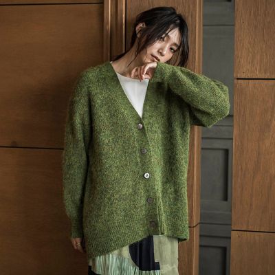 ＜MAYSON GREY（Women）＞フラッフィーＶネックニットカーディガン≪手洗い可能≫