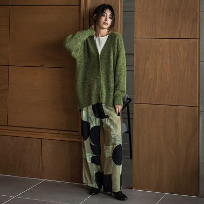 新色追加】フラッフィーVネックニットカーディガン≪手洗い可能