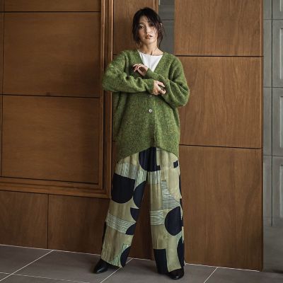 新色追加】フラッフィーVネックニットカーディガン≪手洗い可能
