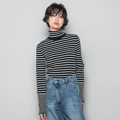 ⭐️新品⭐️EVERYDAY リブタートルネック プルオーバー リブタートルネックプルオーバー KURUMIFACTORY 日本製 ホール